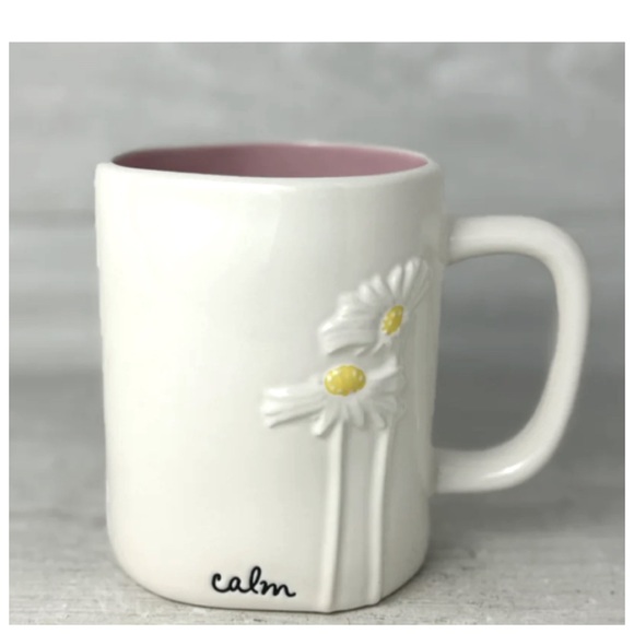 NEW Rae Dunn Calm Mug Flower - Picture 3 of 3